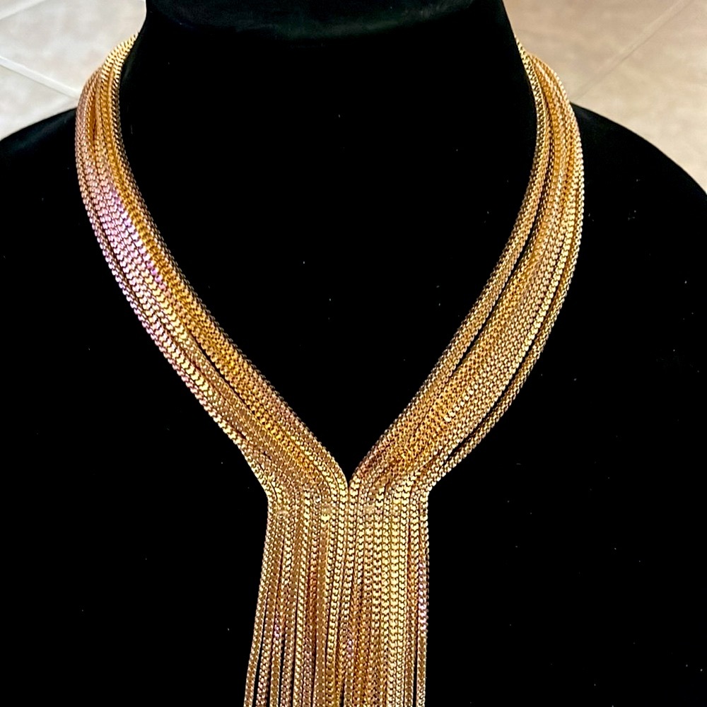 - Fabulous Statement Necklace Chains Chains Chain… - image 5